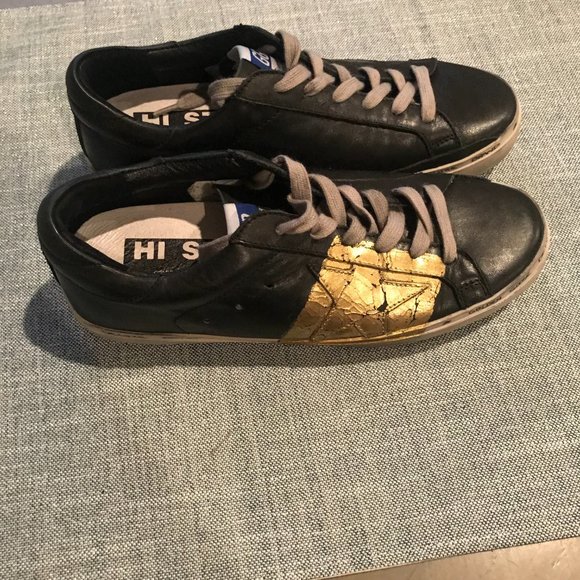 Golden Goose Hi Star Sneakers- Size 38 - Picture 4 of 4